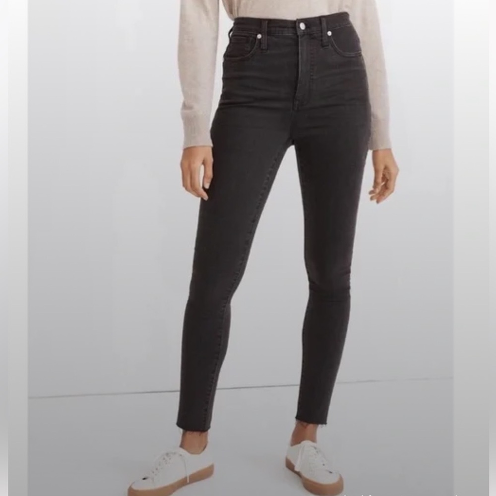 Madewell 11” High-Rise Skinny Faded Black Women’s Jeans - 28